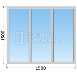 Окно Alutech с монтажом AL-957